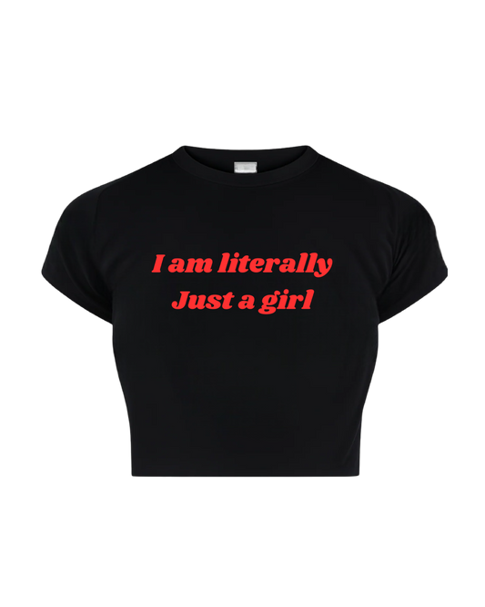 JUST A GIRL BABY TEE